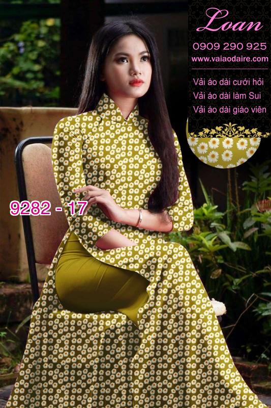 Vải áo dài hoa nhí