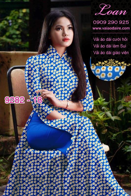 Vải áo dài hoa nhí