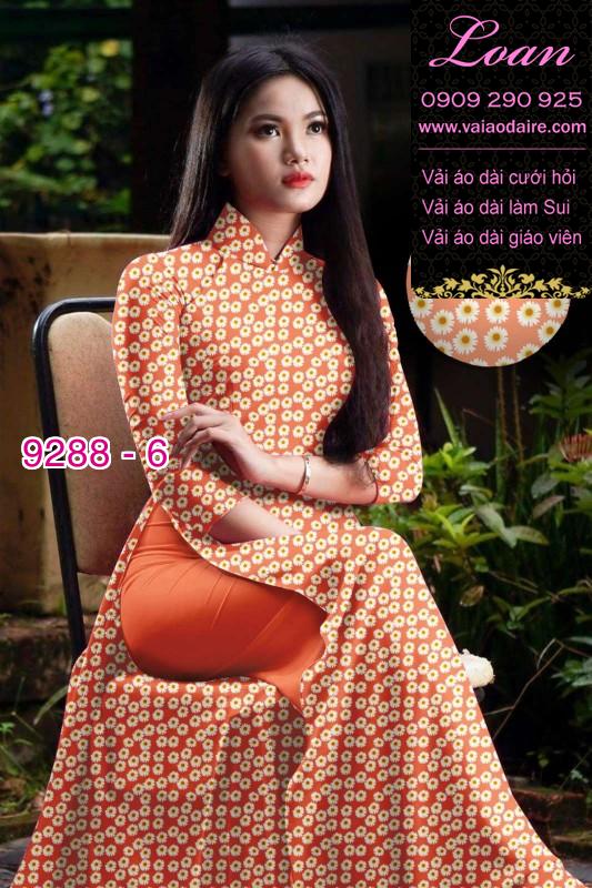 Vải áo dài hoa nhí