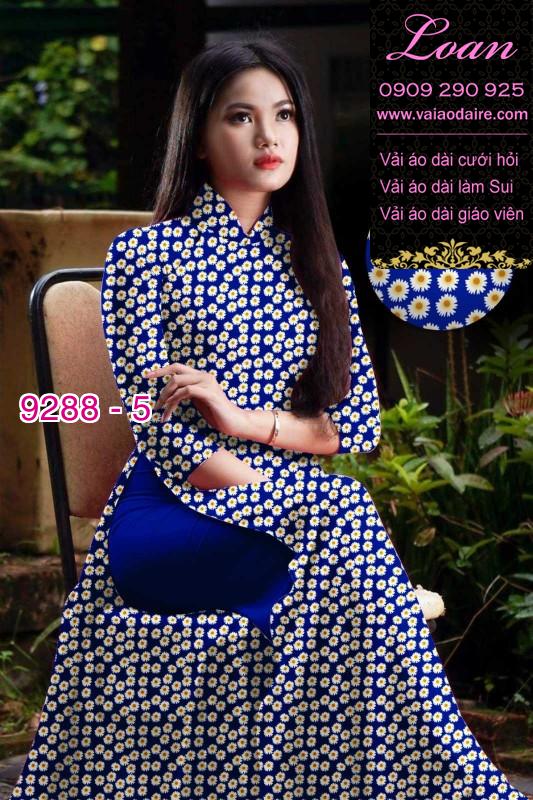 Vải áo dài hoa nhí