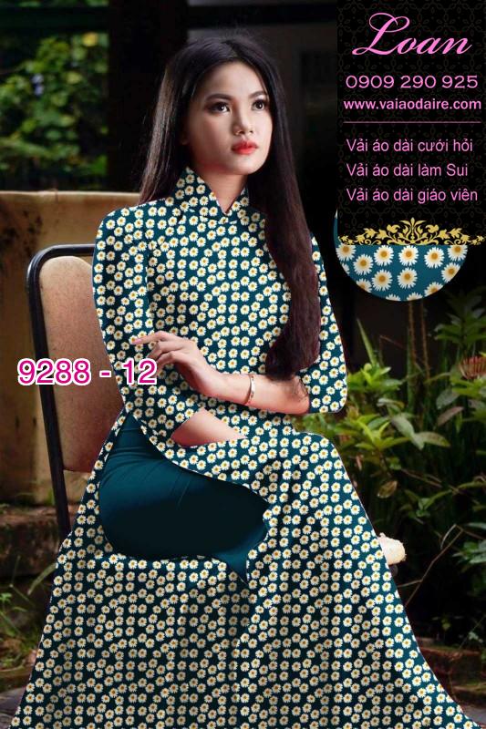Vải áo dài hoa nhí