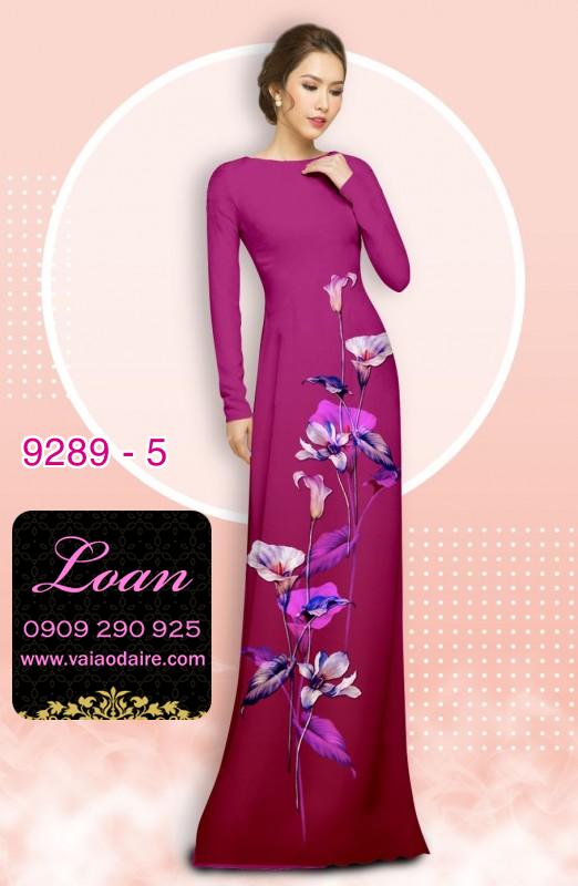 Vải áo dài hoa 3D