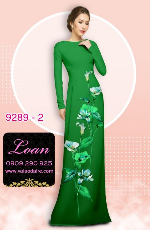 Vải áo dài hoa 3D