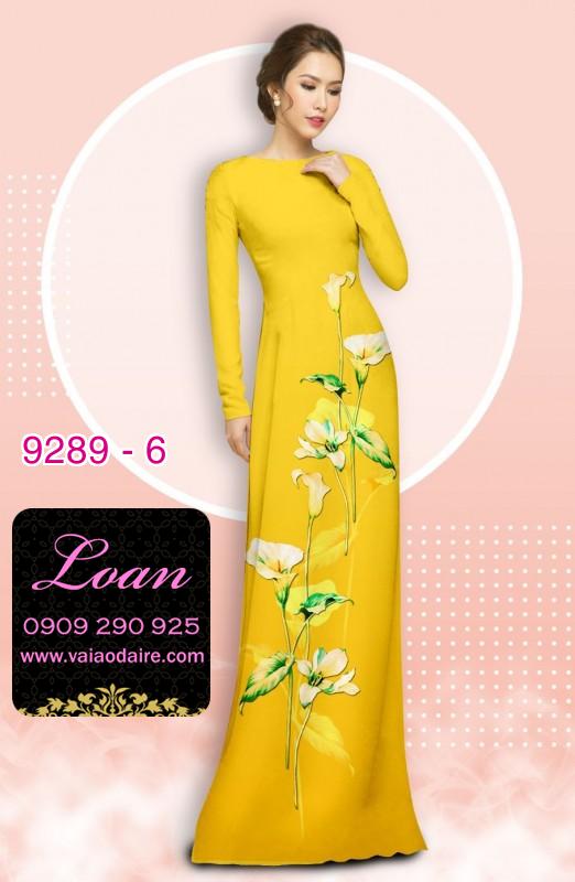 Vải áo dài hoa 3D