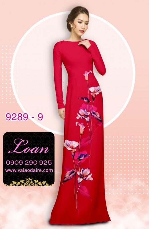 Vải áo dài hoa 3D