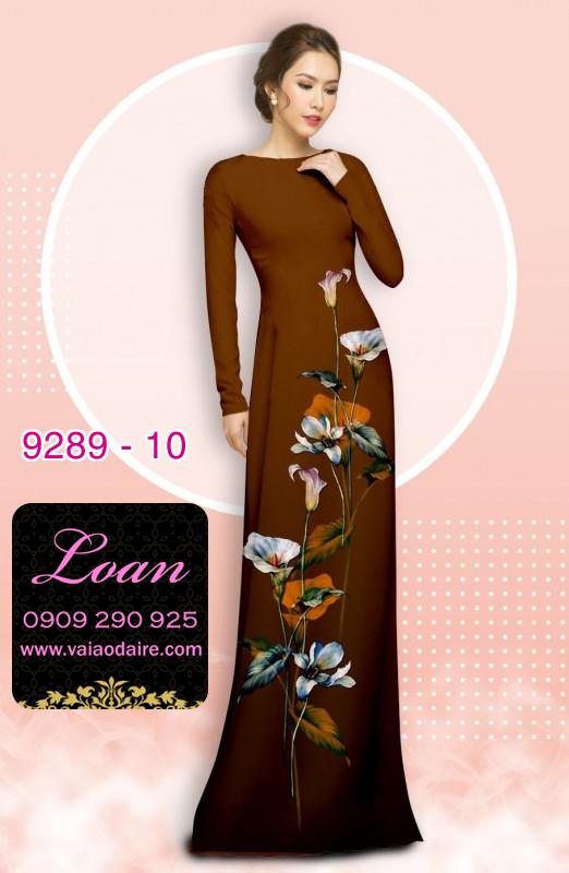 Vải áo dài hoa 3D