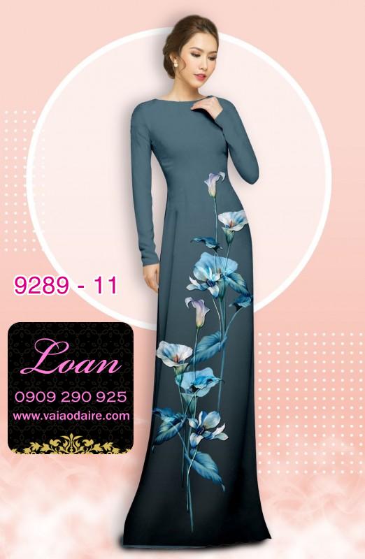 Vải áo dài hoa 3D