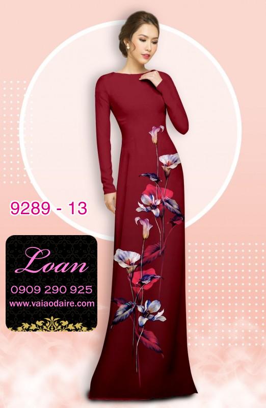 Vải áo dài hoa 3D