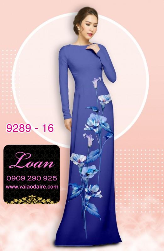 Vải áo dài hoa 3D
