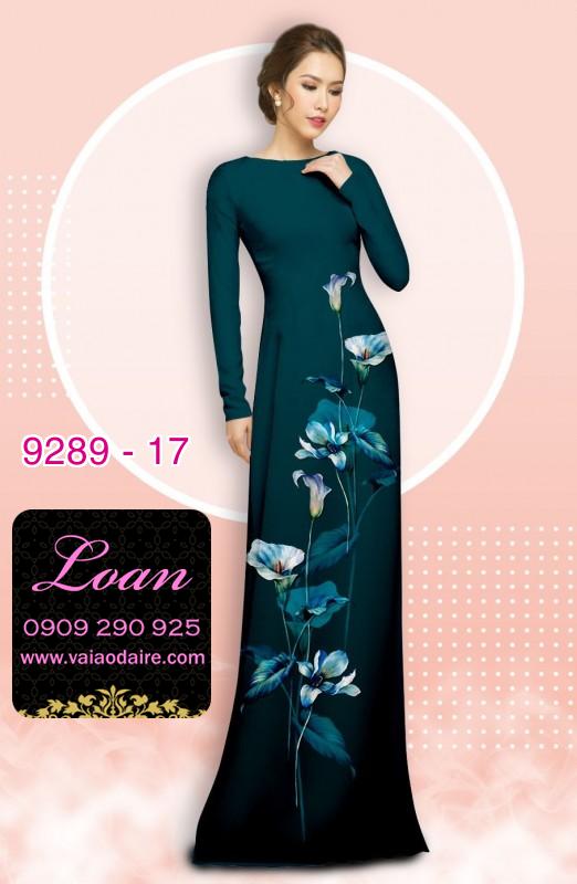 Vải áo dài hoa 3D