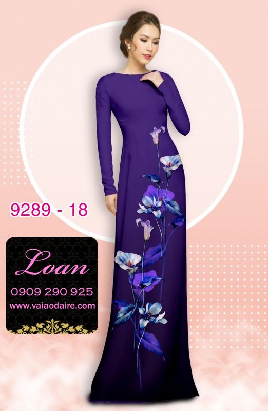Vải áo dài hoa 3D