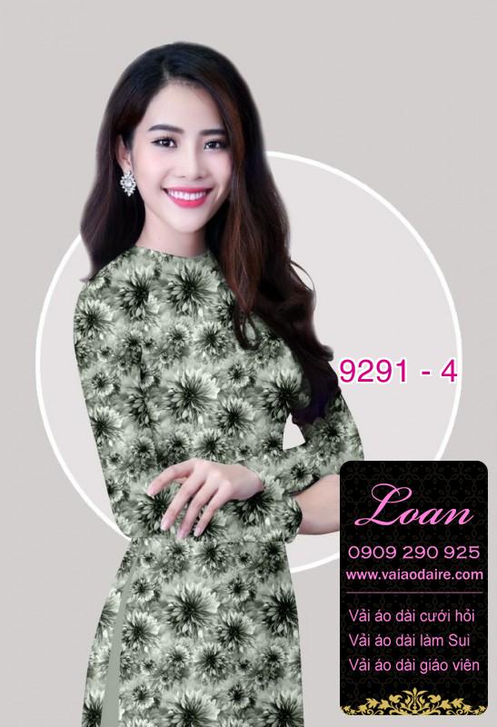 Vải áo dài hoa nhí Vải áo dài hoa nhí