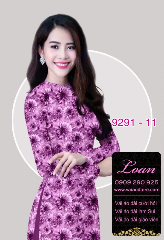 Vải áo dài hoa nhí Vải áo dài hoa nhí