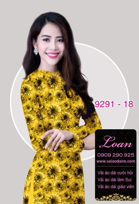 Vải áo dài hoa nhí Vải áo dài hoa nhí