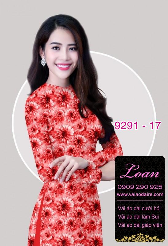 Vải áo dài hoa nhí Vải áo dài hoa nhí