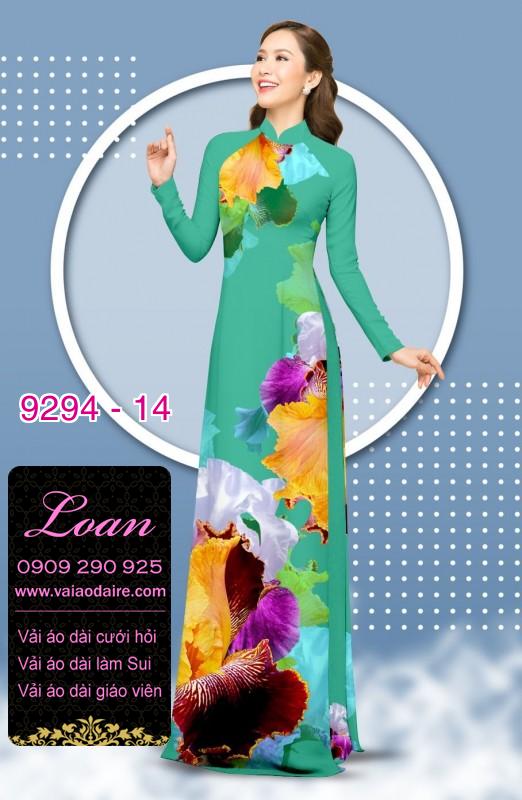 Vải áo dài hoa 3D