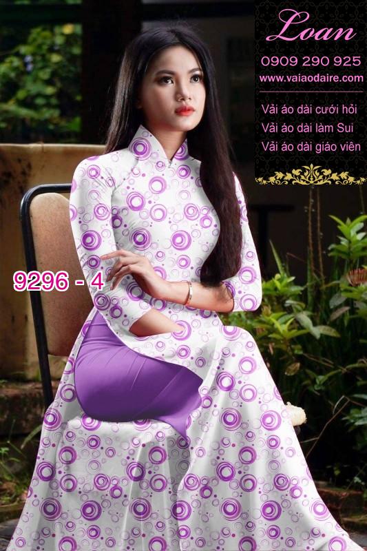 Vải áo dài hoa nhí