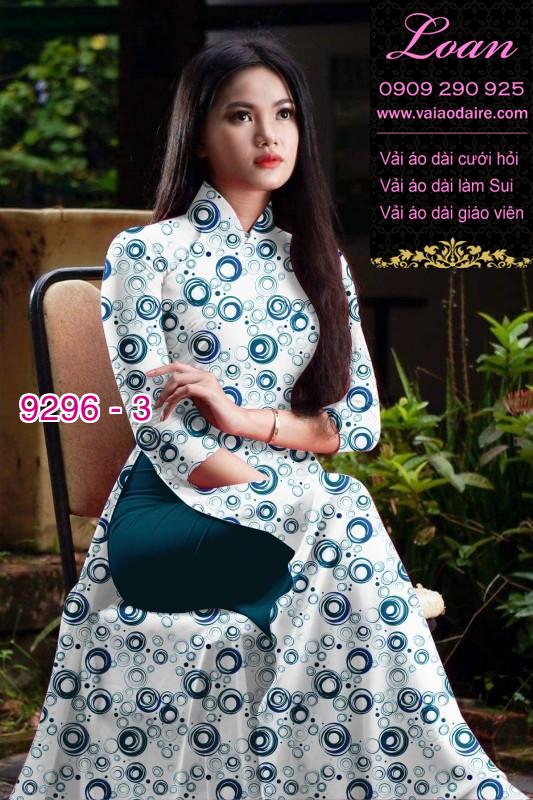 Vải áo dài hoa nhí