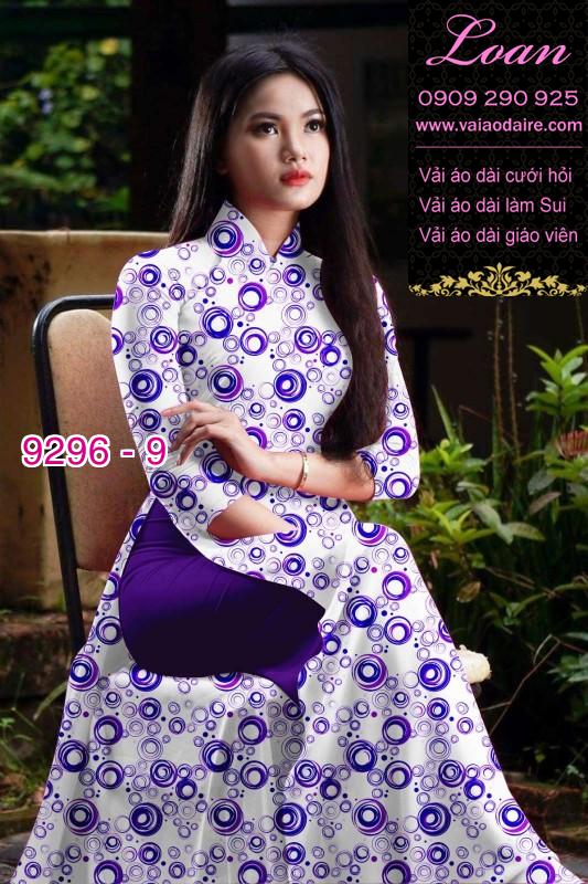 Vải áo dài hoa nhí