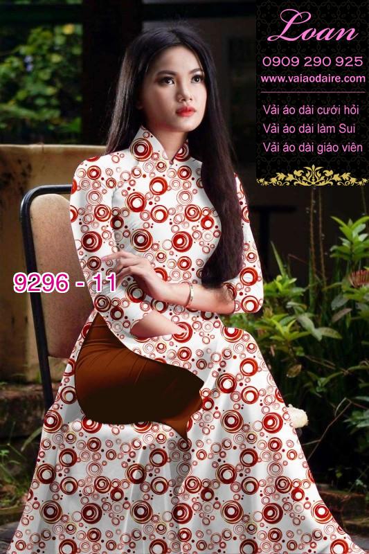 Vải áo dài hoa nhí