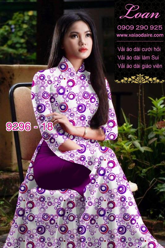 Vải áo dài hoa nhí