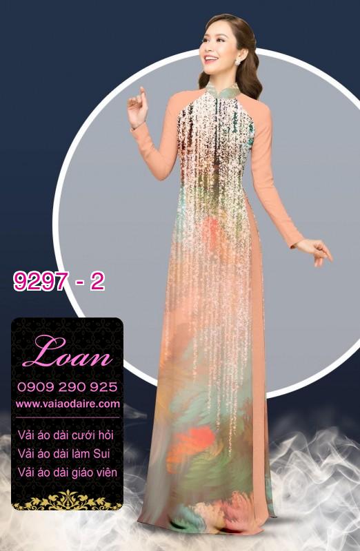 Vải áo dài hoa 3D