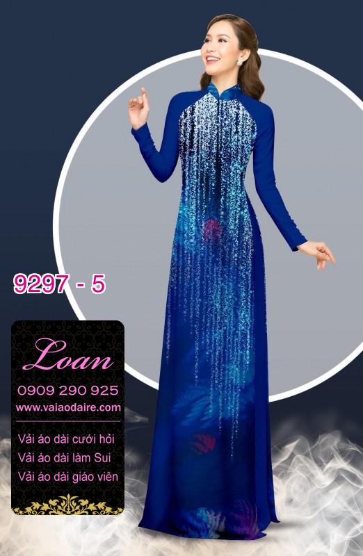 Vải áo dài hoa 3D