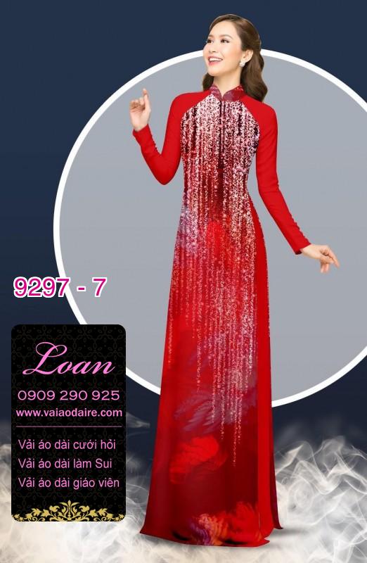 Vải áo dài hoa 3D
