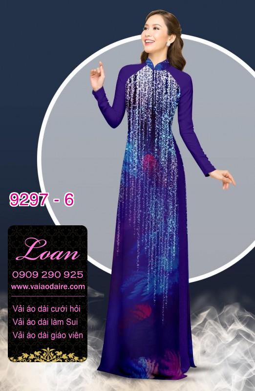 Vải áo dài hoa 3D