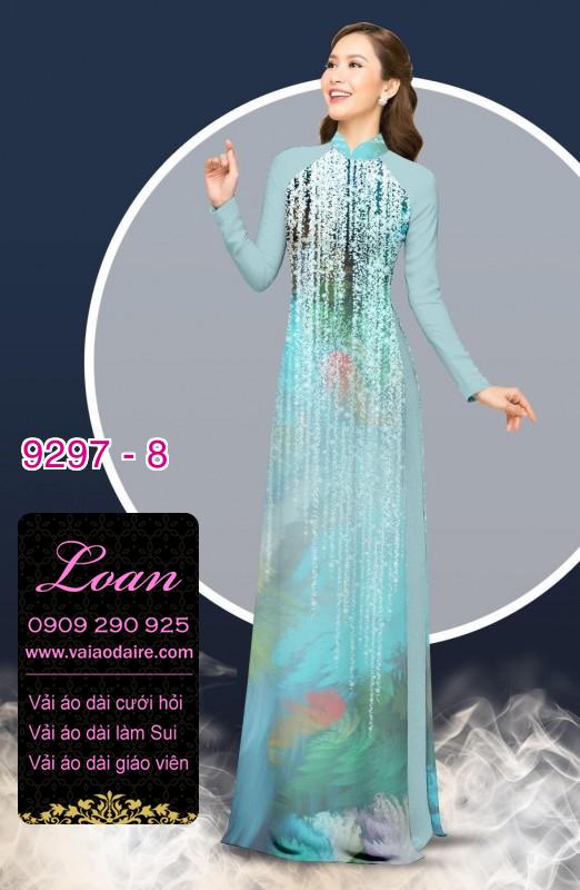 Vải áo dài hoa 3D