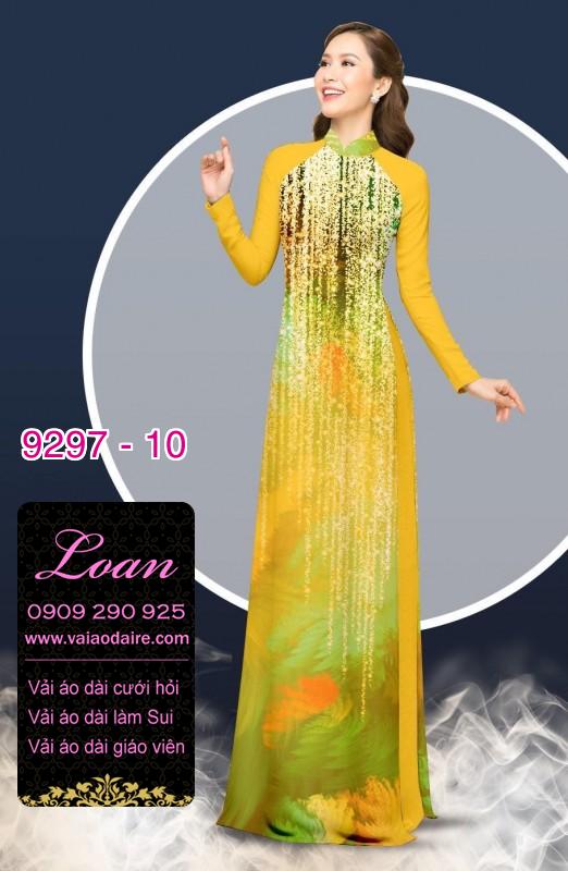 Vải áo dài hoa 3D