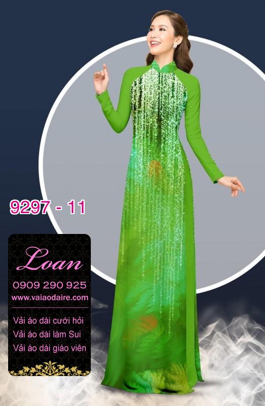 Vải áo dài hoa 3D