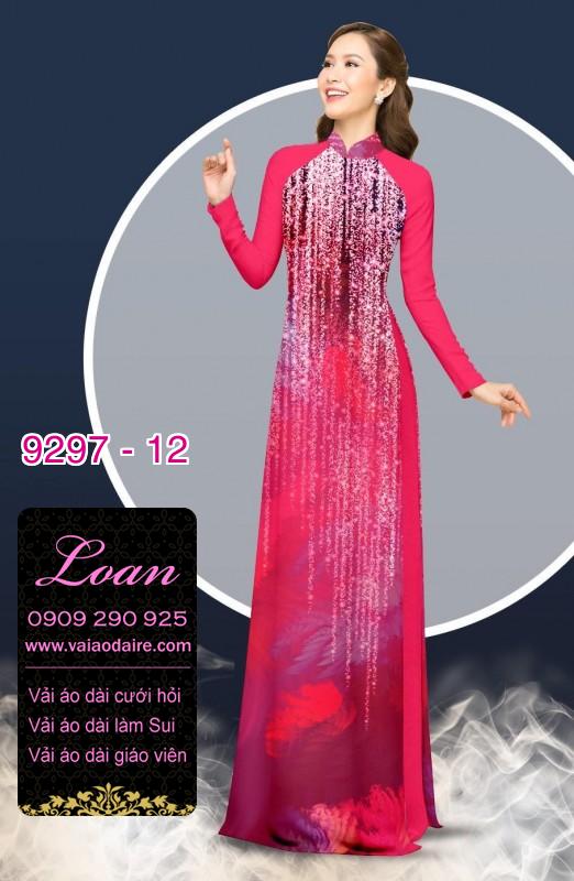 Vải áo dài hoa 3D