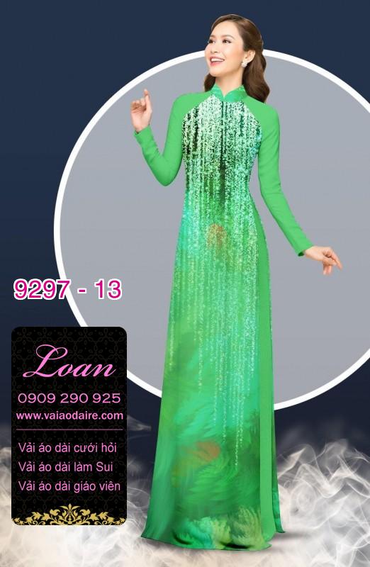 Vải áo dài hoa 3D