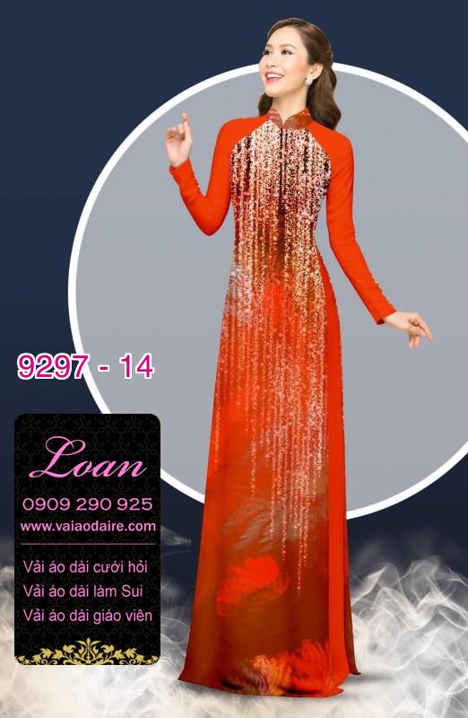 Vải áo dài hoa 3D