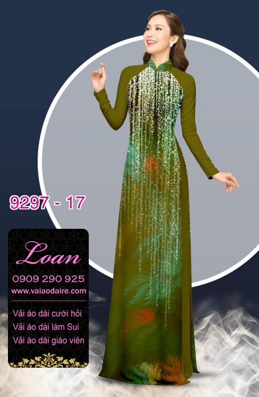 Vải áo dài hoa 3D