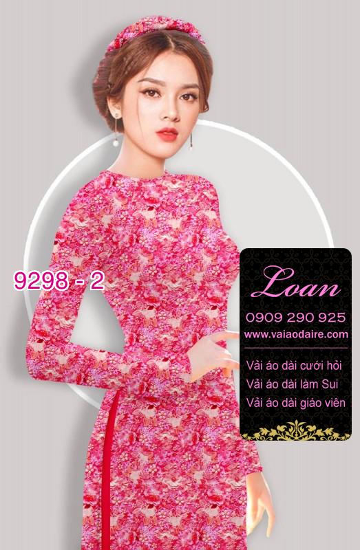 Vải áo dài hoa nhí