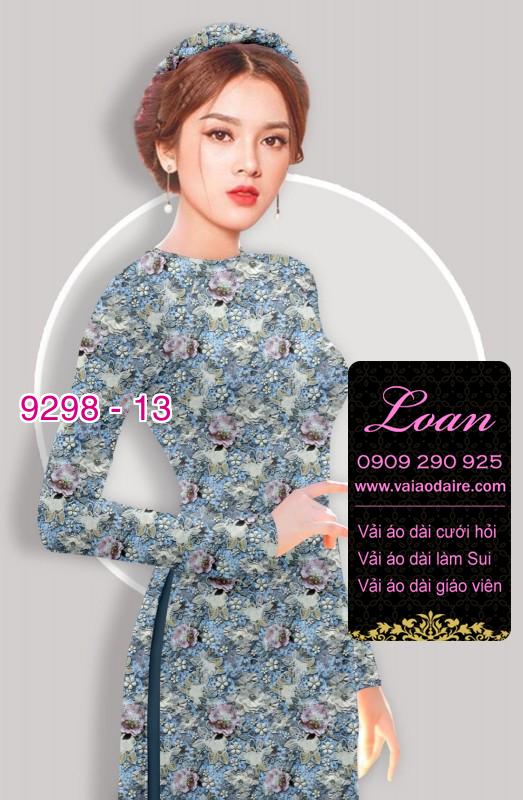 Vải áo dài hoa nhí