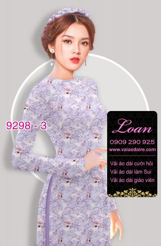 Vải áo dài hoa nhí