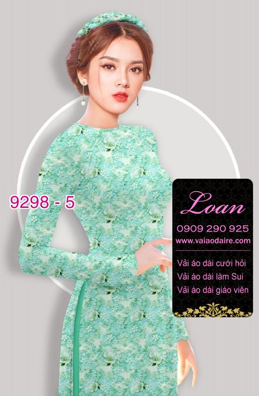 Vải áo dài hoa nhí
