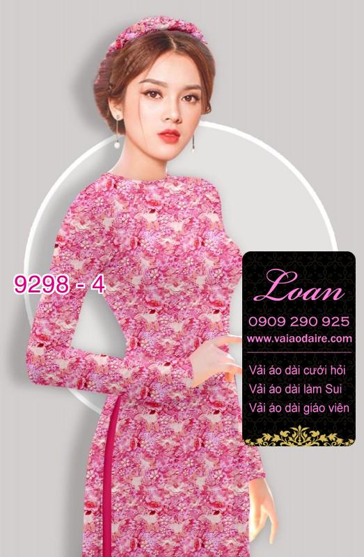 Vải áo dài hoa nhí
