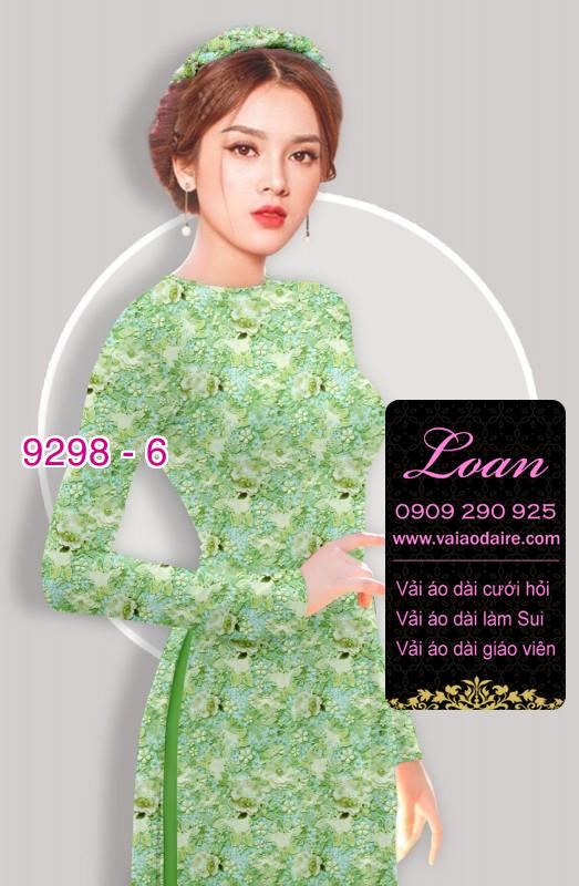 Vải áo dài hoa nhí