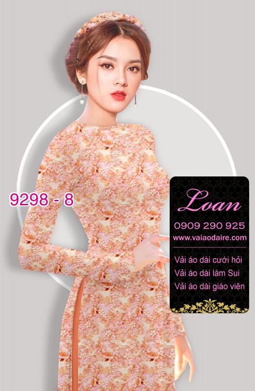 Vải áo dài hoa nhí