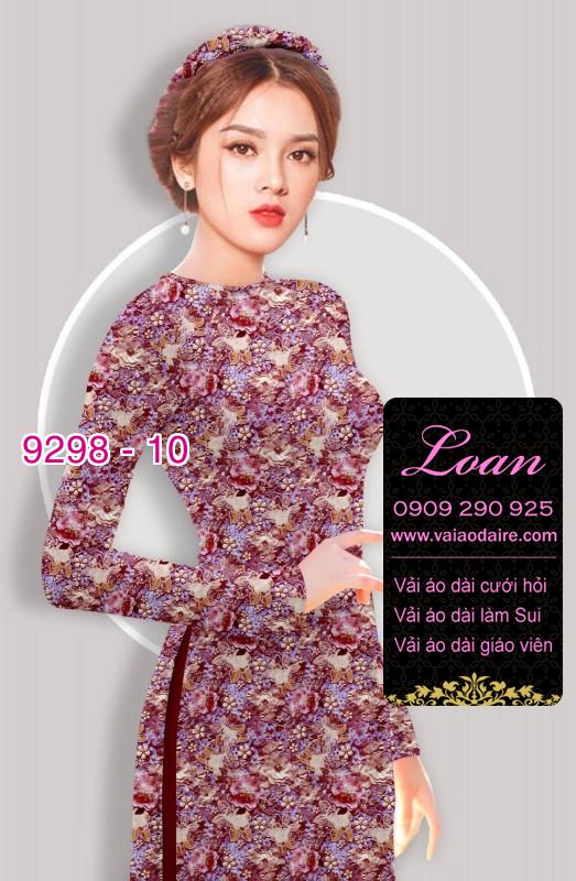 Vải áo dài hoa nhí