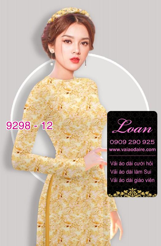 Vải áo dài hoa nhí