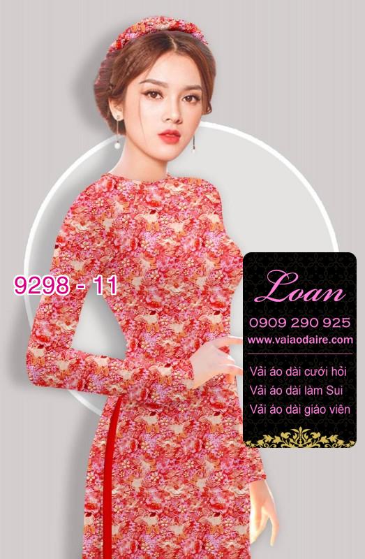 Vải áo dài hoa nhí