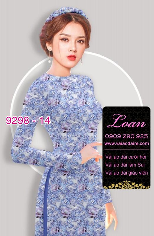 Vải áo dài hoa nhí