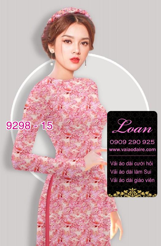 Vải áo dài hoa nhí