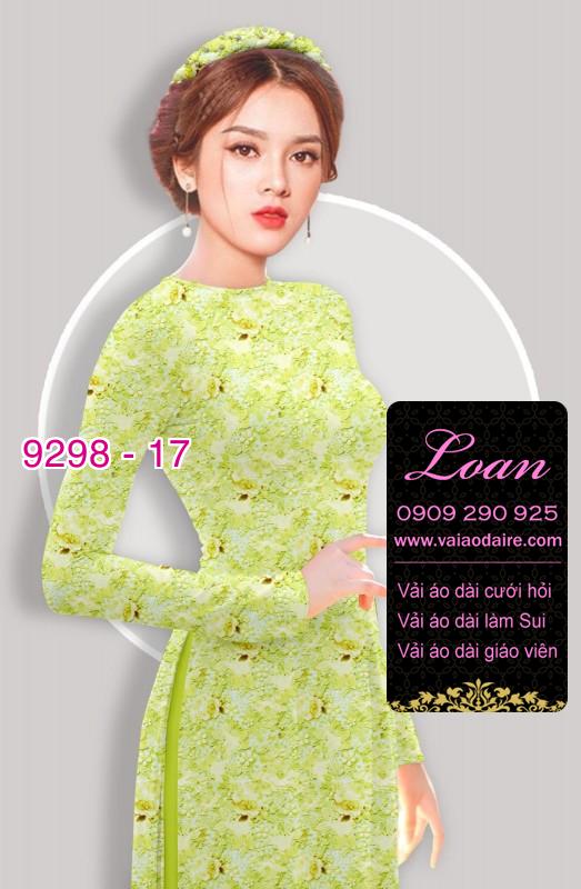 Vải áo dài hoa nhí