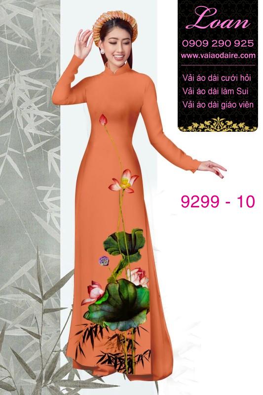 Vải áo dài hoa Sen